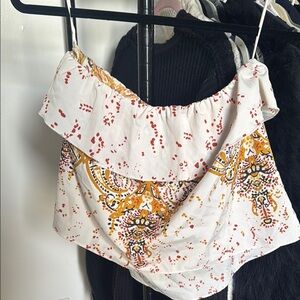 Women's Off-Shoulder Printed Top